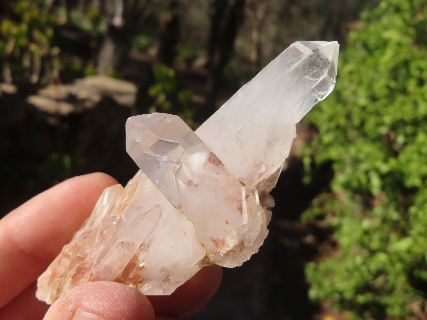 Natural White Phantom Quartz Specimens  x 24 From Madagascar - Toprock Gemstones and Minerals 