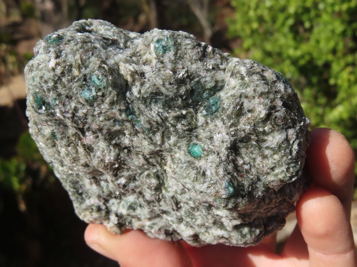 Natural Rare Emerald Mica In Matrix Cobbed Specimens x 6 From Mutoko, Zimbabwe - Toprock Gemstones and Minerals 