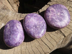 Polished Purple Lepidolite Galets  x 6 From Zimbabwe - Toprock Gemstones and Minerals 