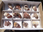 Natural Red Hematoid Quartz Specimens x 12 From Karoi, Zimbabwe - Toprock Gemstones and Minerals 