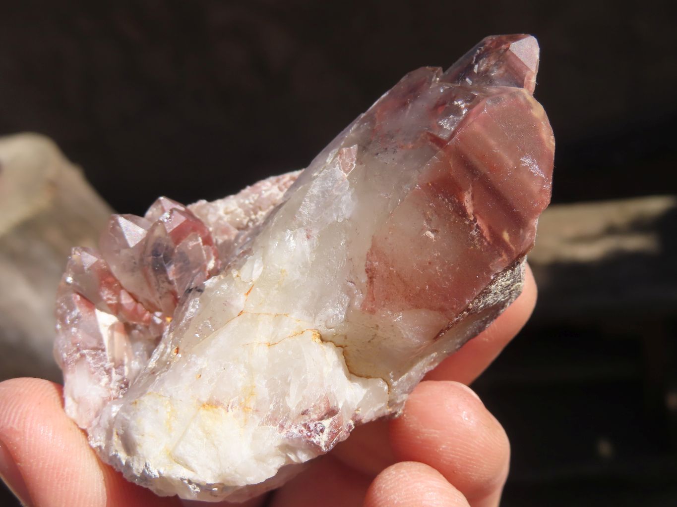 Natural Red Hematoid Quartz Specimens x 12 From Karoi, Zimbabwe - Toprock Gemstones and Minerals 