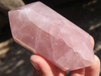 Polished Double Terminated Rose Quartz Points x 4 From Antsirabe, Madagascar - Toprock Gemstones and Minerals 