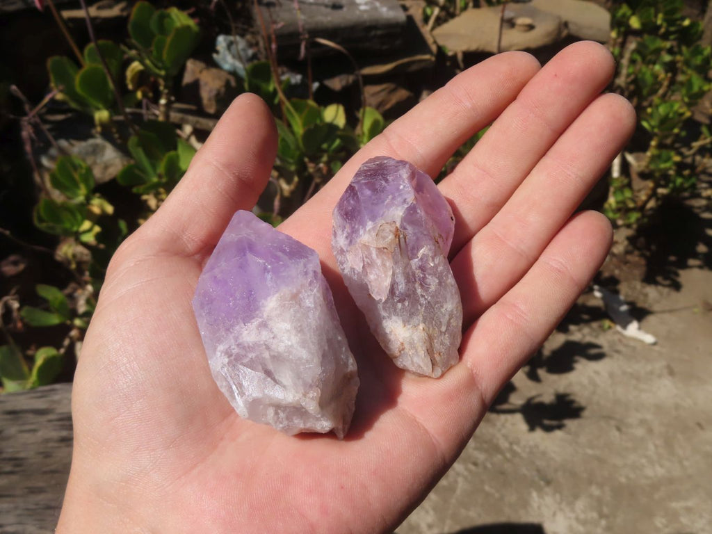 Natural Jacaranda Amethyst Crystals x 35 From Zambia - Toprock Gemstones and Minerals 