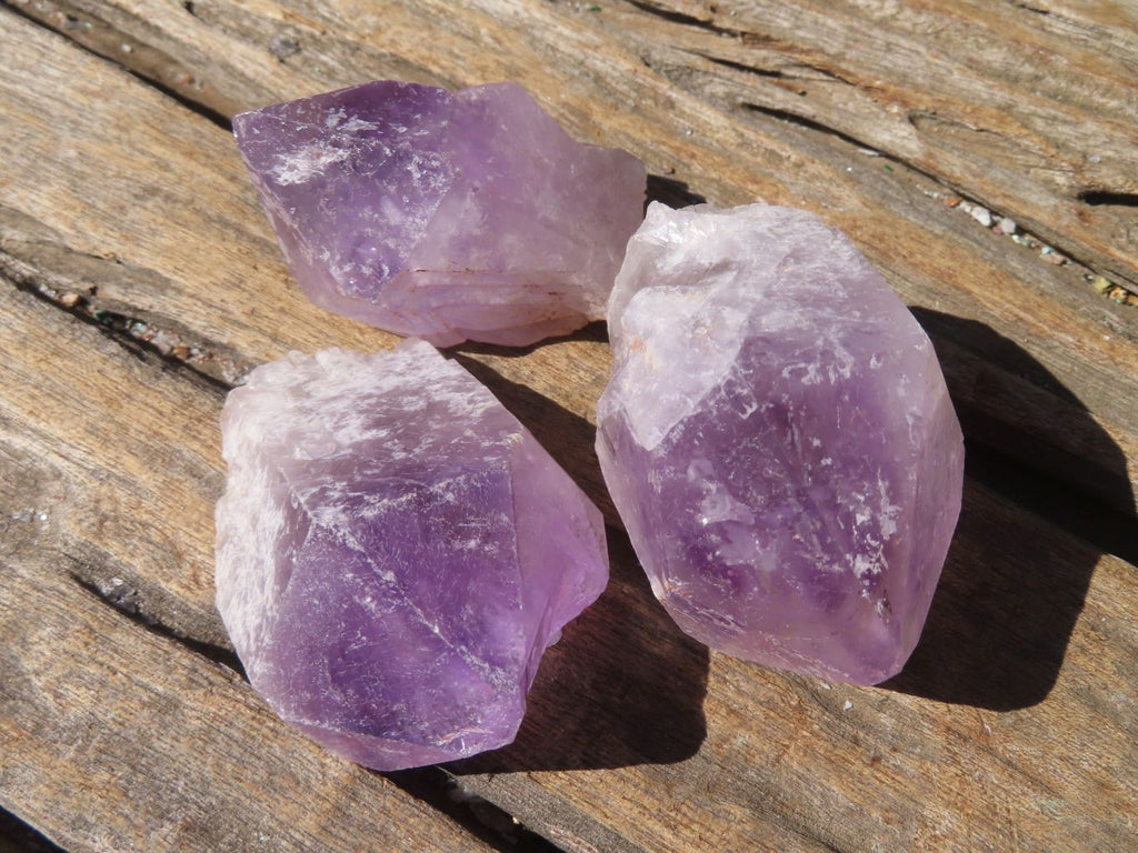 Natural Jacaranda Amethyst Crystals x 35 From Zambia - Toprock Gemstones and Minerals 