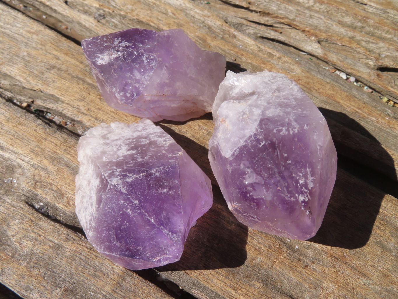 Natural Jacaranda Amethyst Crystals x 35 From Zambia - Toprock Gemstones and Minerals 