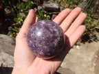 Polished Purple Lepidolite Spheres  x 3 From Madagascar - Toprock Gemstones and Minerals 