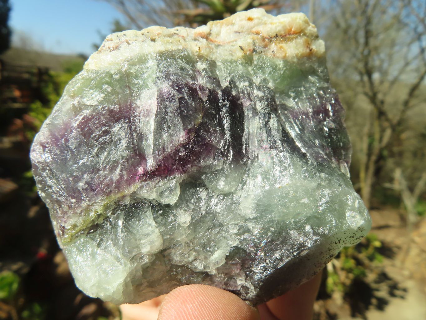 Natural Rough Watermelon Fluorite Cobbed Specimens  x 12 From Uis, Namibia - Toprock Gemstones and Minerals 