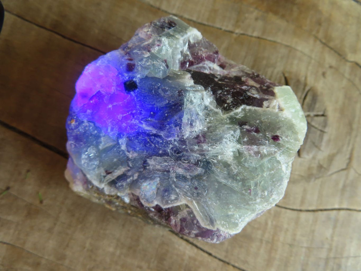 Natural Rough Watermelon Fluorite Cobbed Specimens  x 12 From Uis, Namibia - Toprock Gemstones and Minerals 