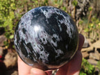Polished Merlinite Gabbro Spheres  x 2 From Ambatondrazaka, Madagascar - Toprock Gemstones and Minerals 