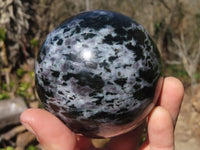 Polished Merlinite Gabbro Spheres  x 2 From Ambatondrazaka, Madagascar
