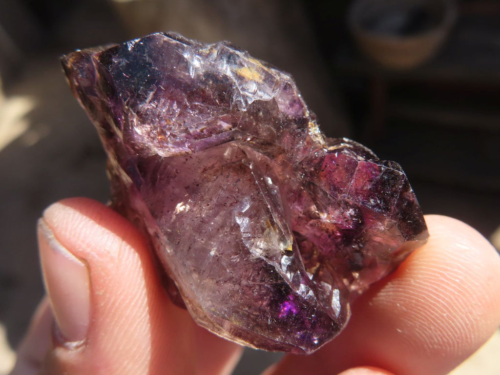 Natural Skeletal Smokey Amethyst Crystals  x 24 From Zimbabwe - Toprock Gemstones and Minerals 