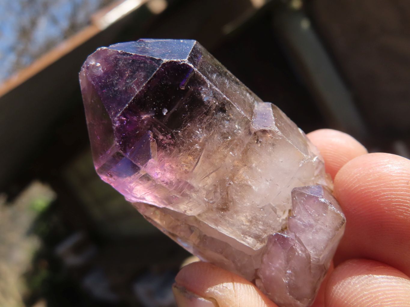Natural Skeletal Smokey Amethyst Crystals  x 24 From Zimbabwe - Toprock Gemstones and Minerals 