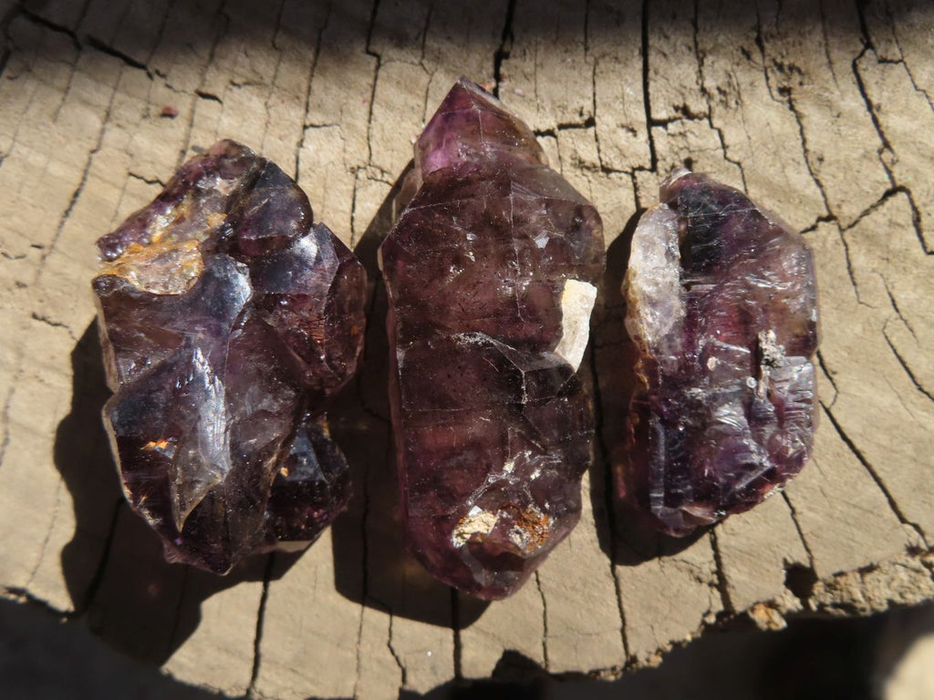 Natural Skeletal Smokey Amethyst Crystals  x 24 From Zimbabwe - Toprock Gemstones and Minerals 