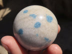 Polished Small Blue Spotted Spinel Quartz Spheres x 6 From Madagascar - Toprock Gemstones and Minerals 