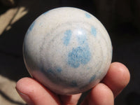 Polished Small Blue Spotted Spinel Quartz Spheres x 6 From Madagascar - Toprock Gemstones and Minerals 
