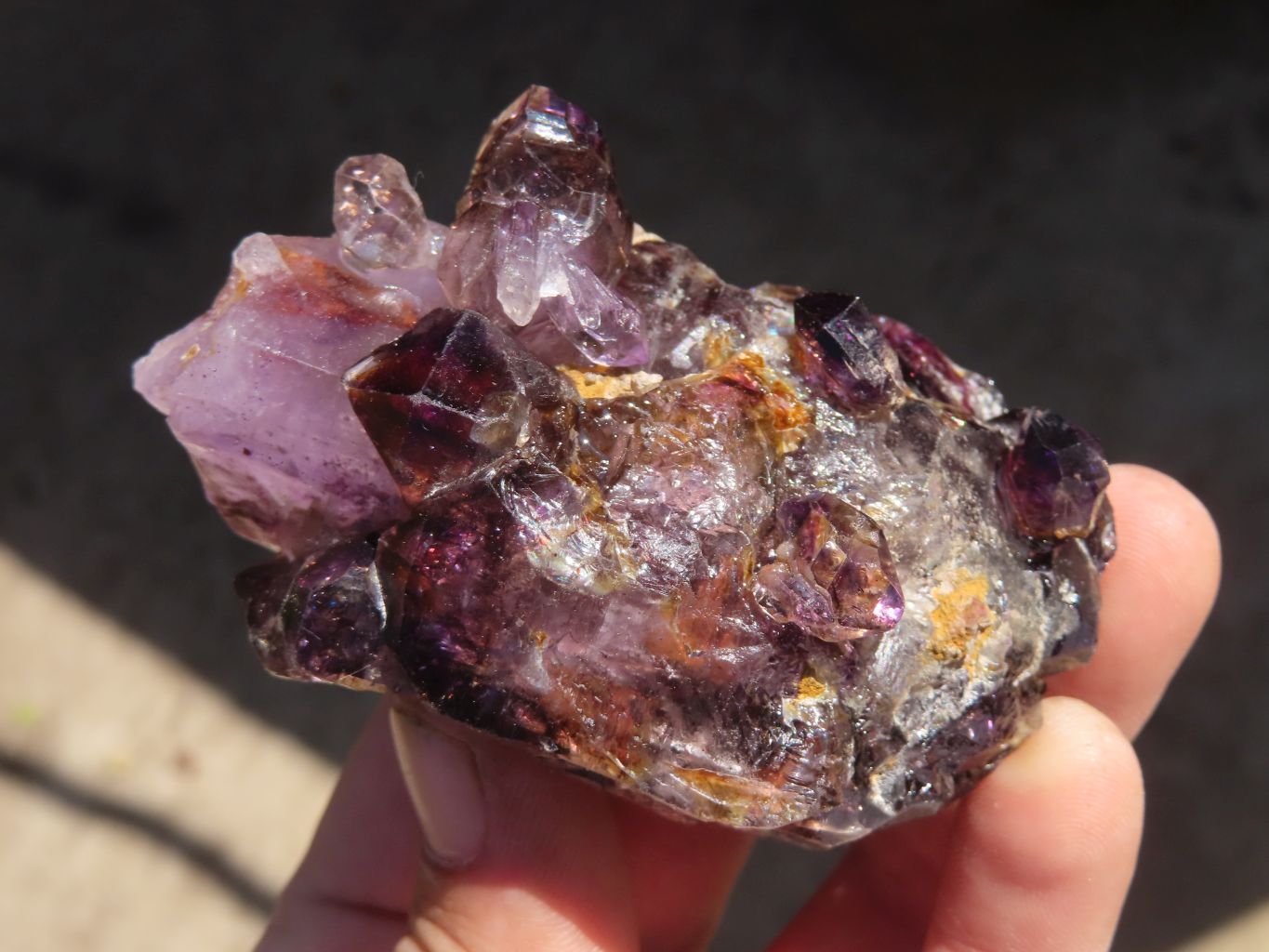 Natural Conglomerate Amethyst Clusters x 6 From Chiredzi, Zimbabwe - Toprock Gemstones and Minerals 