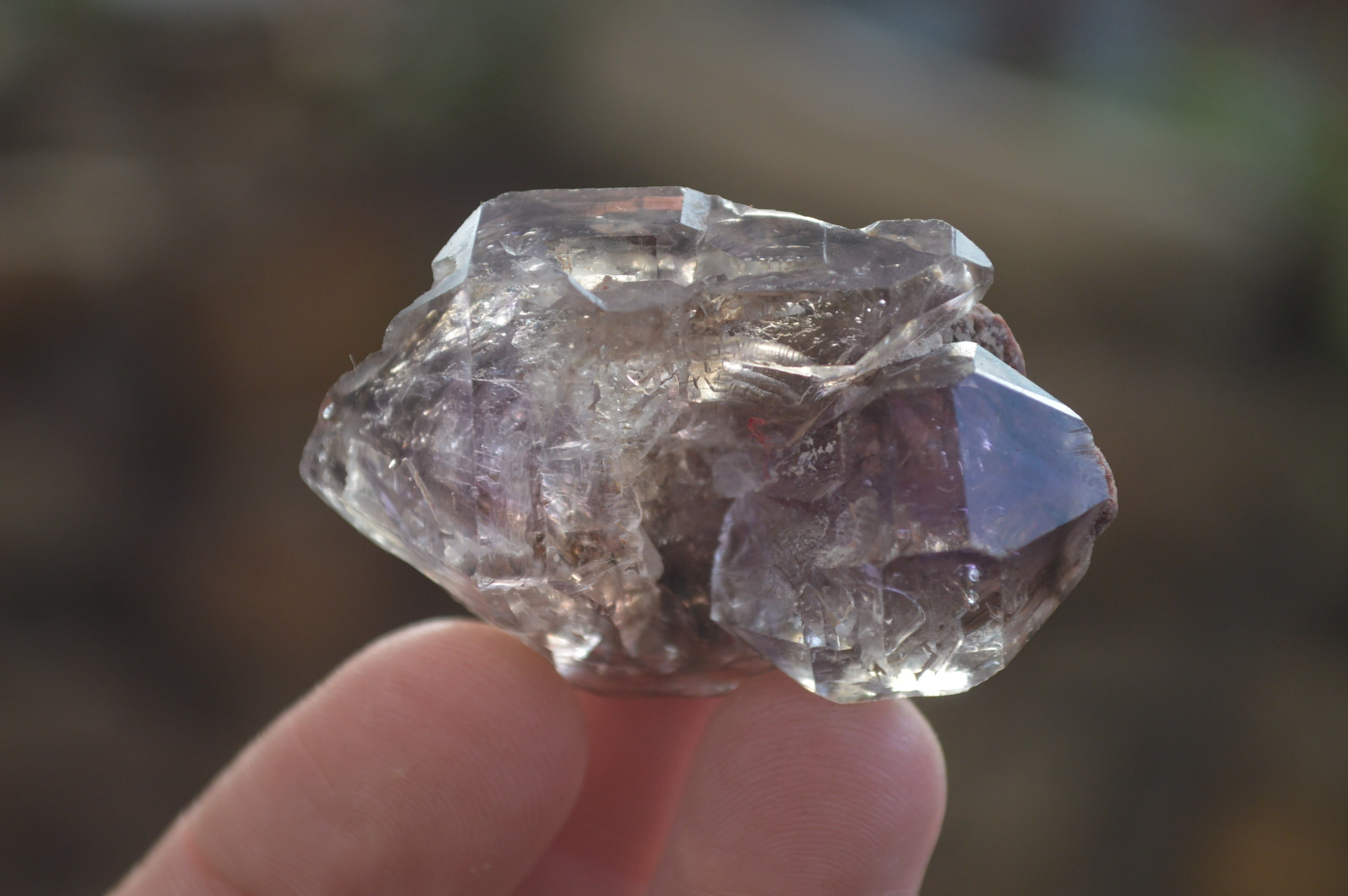 Natural Skeletal Smokey Amethyst Crystals  x 20 From Chiredzi, Zimbabwe - Toprock Gemstones and Minerals 