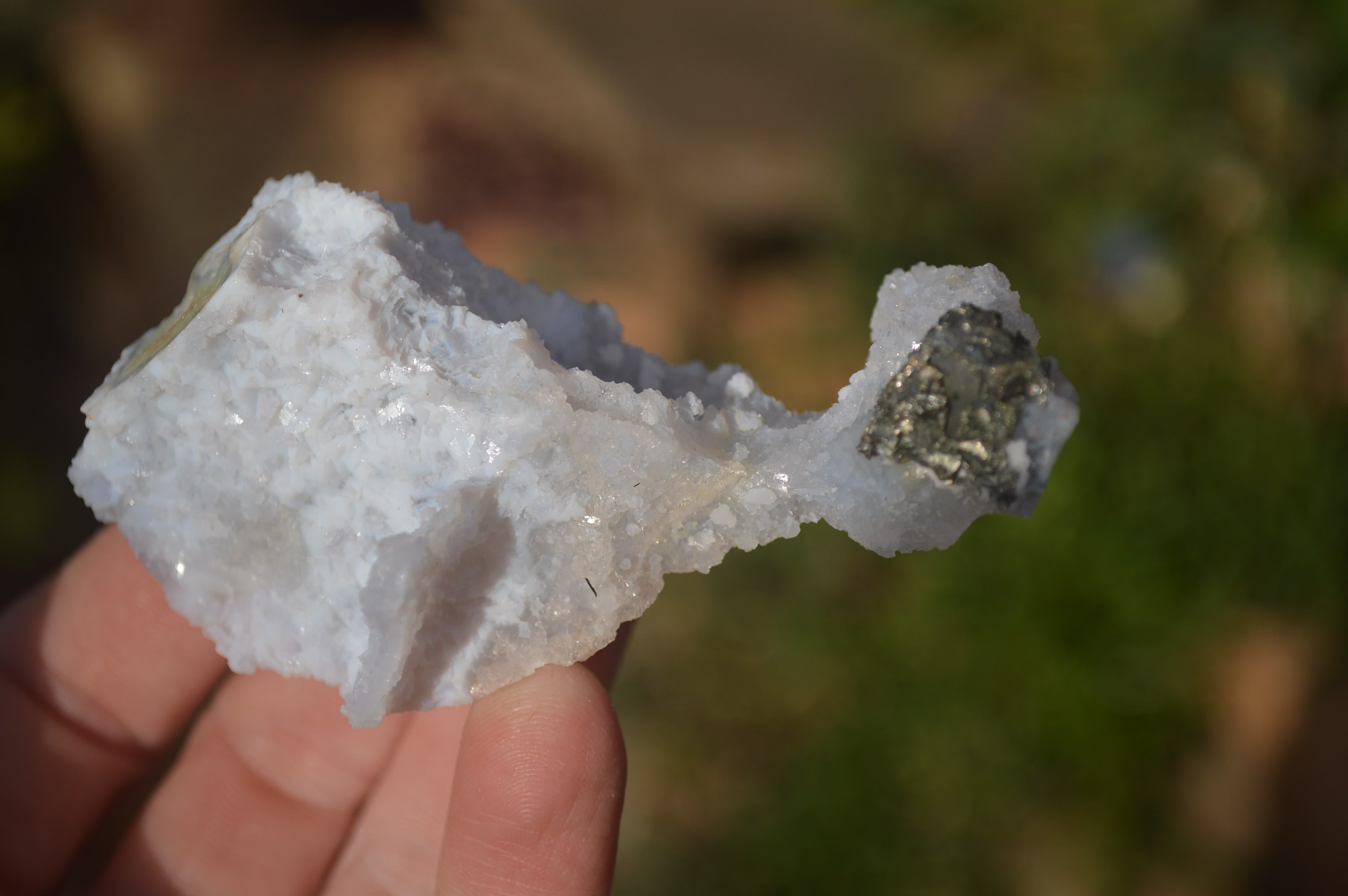 Natural Etched Blue Chalcedony Specimens  x 12 From Nsanje, Malawi - Toprock Gemstones and Minerals 