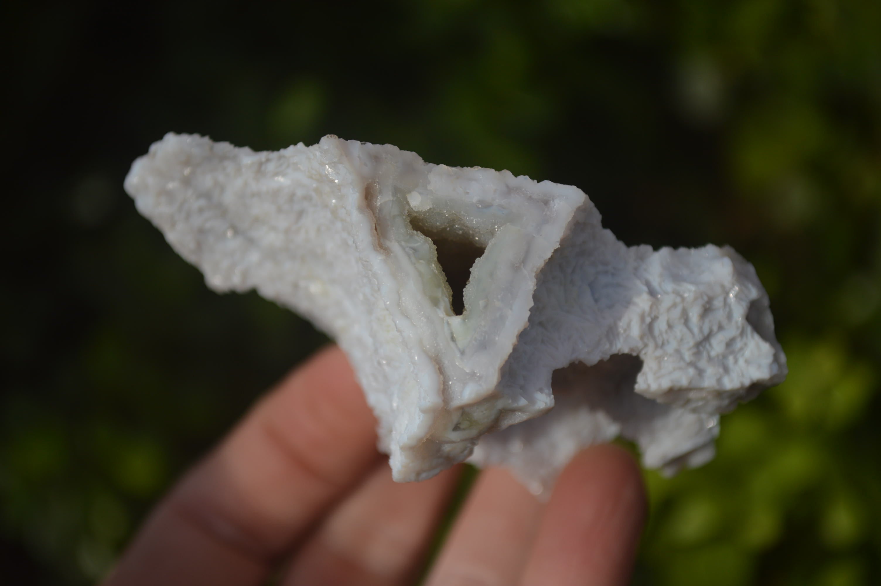 Natural Etched Blue Chalcedony Specimens  x 12 From Nsanje, Malawi - Toprock Gemstones and Minerals 