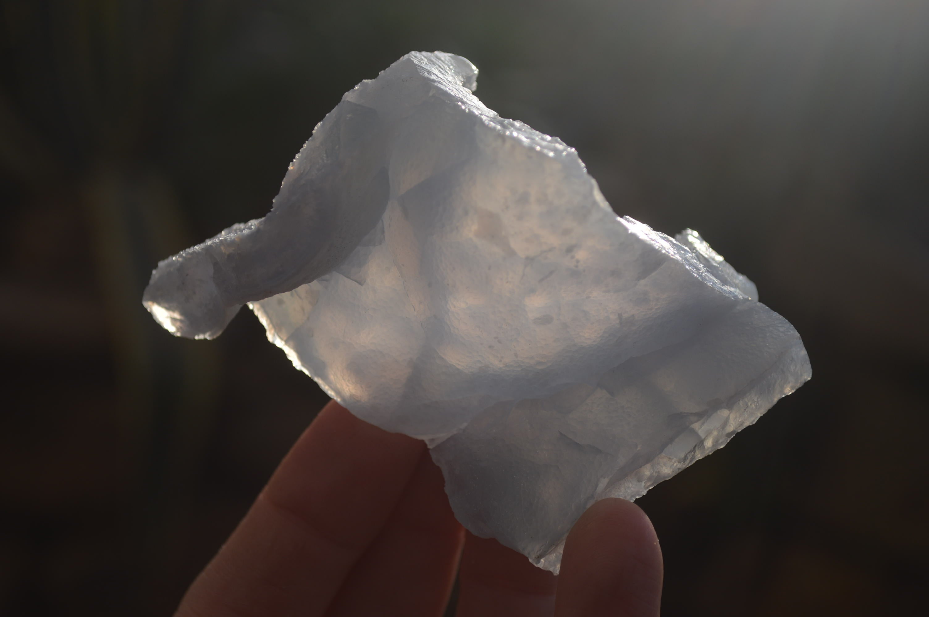 Natural Etched Blue Chalcedony Specimens  x 12 From Nsanje, Malawi - Toprock Gemstones and Minerals 