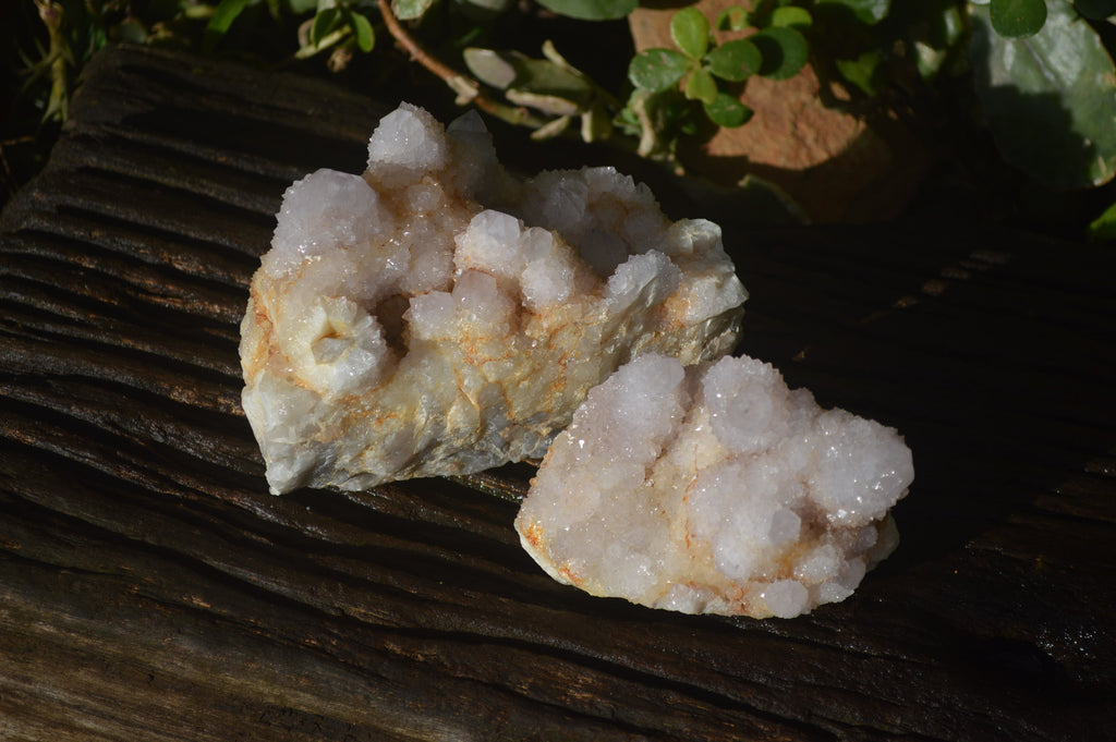 Natural Spirit Quartz Clusters x 2 From Boekenhouthoek, South Africa - Toprock Gemstones and Minerals 