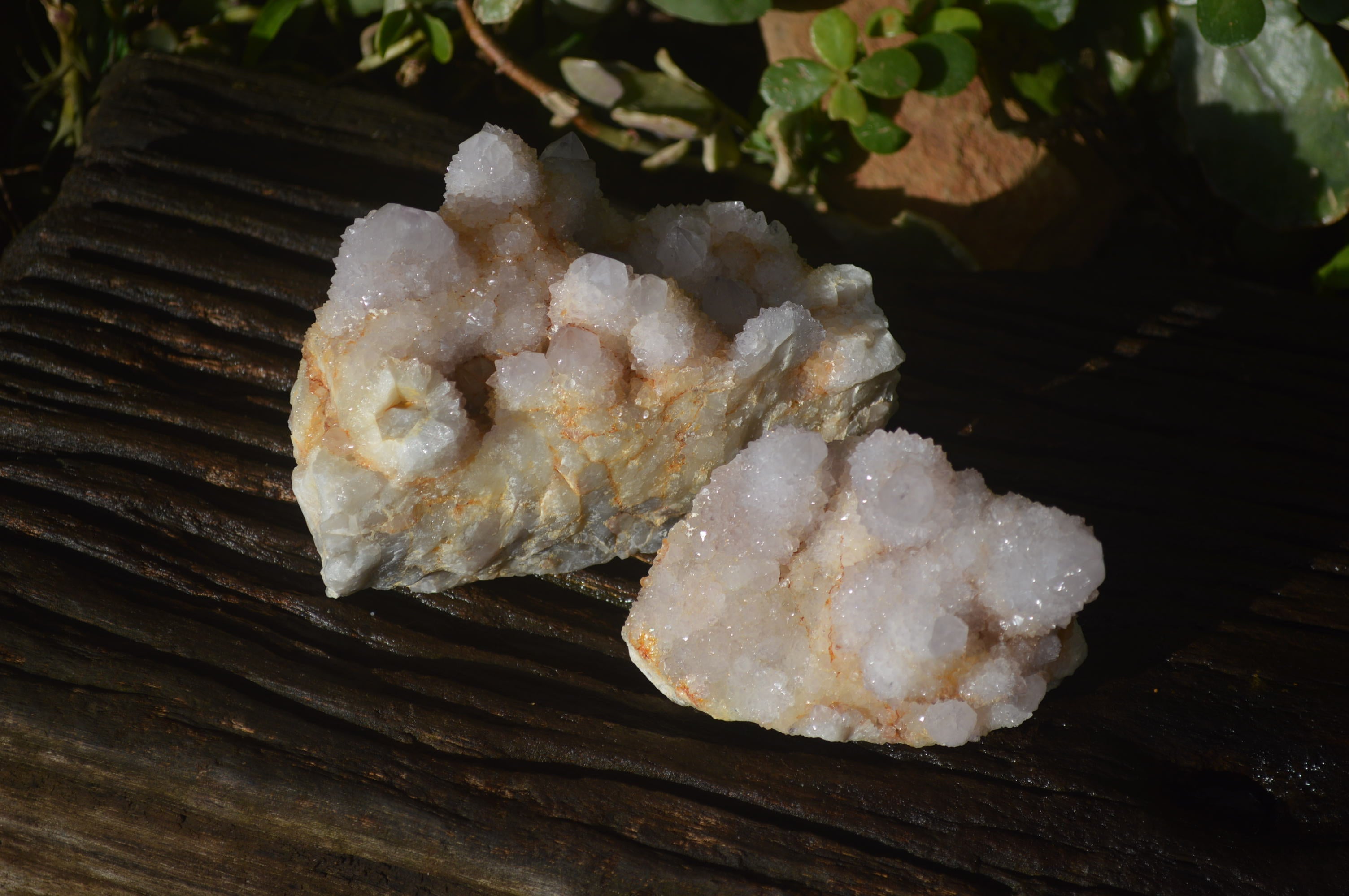 Natural Spirit Quartz Clusters x 2 From Boekenhouthoek, South Africa - Toprock Gemstones and Minerals 