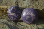 Polished Purple Lepidolite Gallets  x 12 From Zimbabwe - Toprock Gemstones and Minerals 