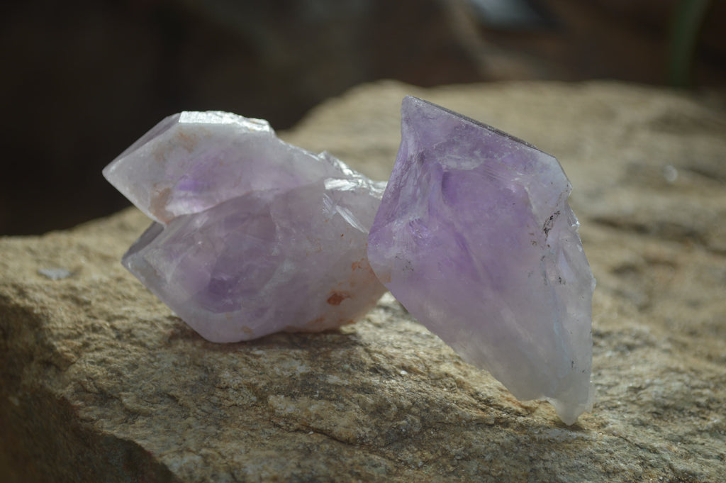 Natural Jacaranda Amethyst Crystals x 12 From Mumbwa, Zambia - Toprock Gemstones and Minerals 