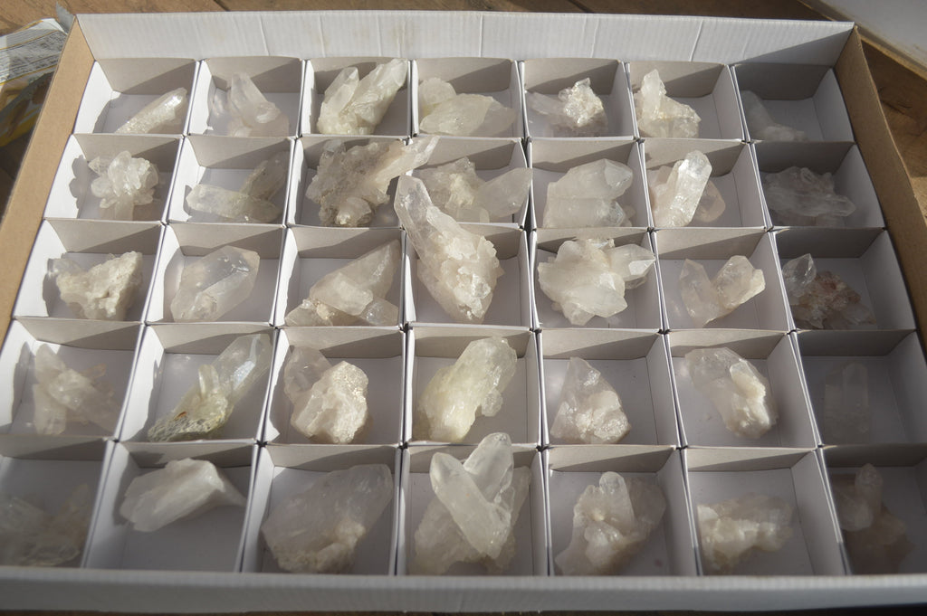 Natural Clear Quartz Clusters x 35 From Solwezi, Zambia - Toprock Gemstones and Minerals 