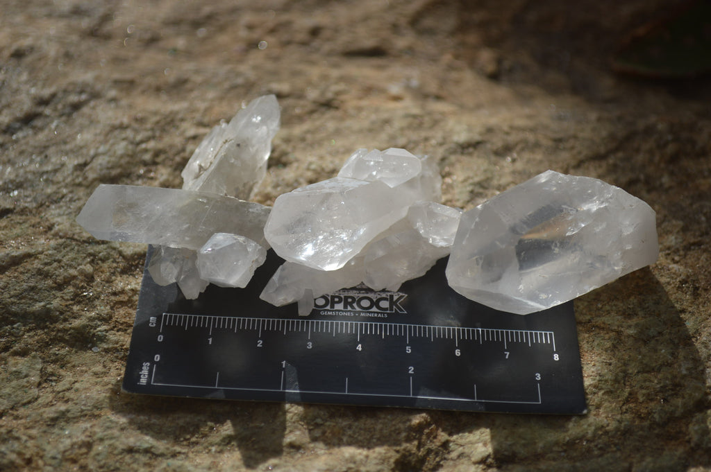 Natural Clear Quartz Clusters x 35 From Solwezi, Zambia - Toprock Gemstones and Minerals 