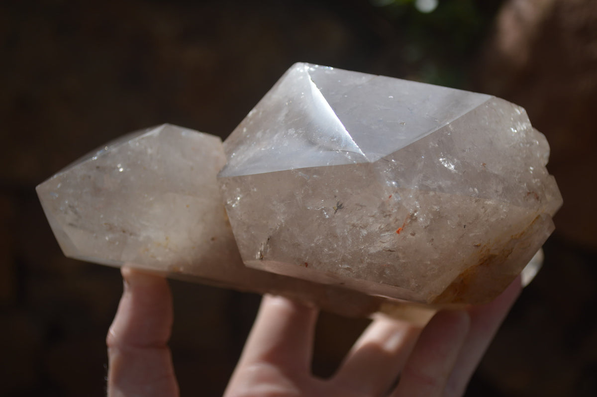 Polished Large Twin Quartz Crystal x 1 From Angola - Toprock Gemstones and Minerals 