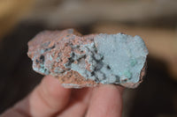 Natural Drusy Chrysocolla Dolomite Specimens x 6 From Likasi, Congo - Toprock Gemstones and Minerals 