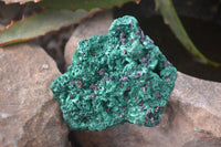 Natural Chatoyant Silky Malachite Specimens  x 6 From Kasompe, Congo - Toprock Gemstones and Minerals 