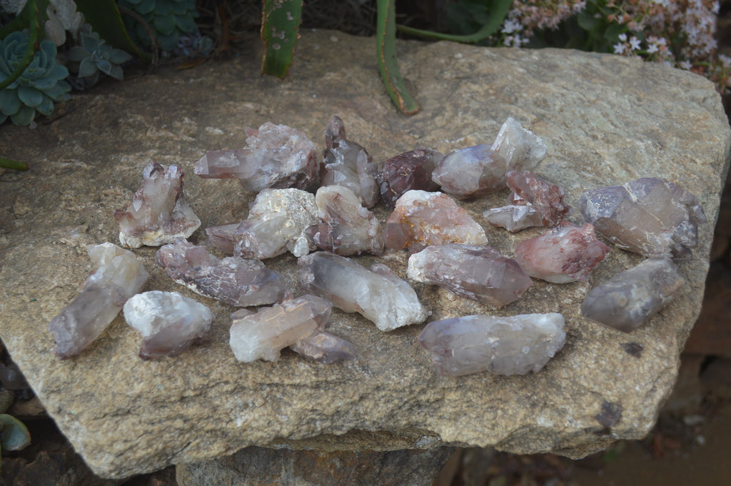 Natural Red Hematoid Quartz Specimens x 24 From Karoi, Zimbabwe - Toprock Gemstones and Minerals 