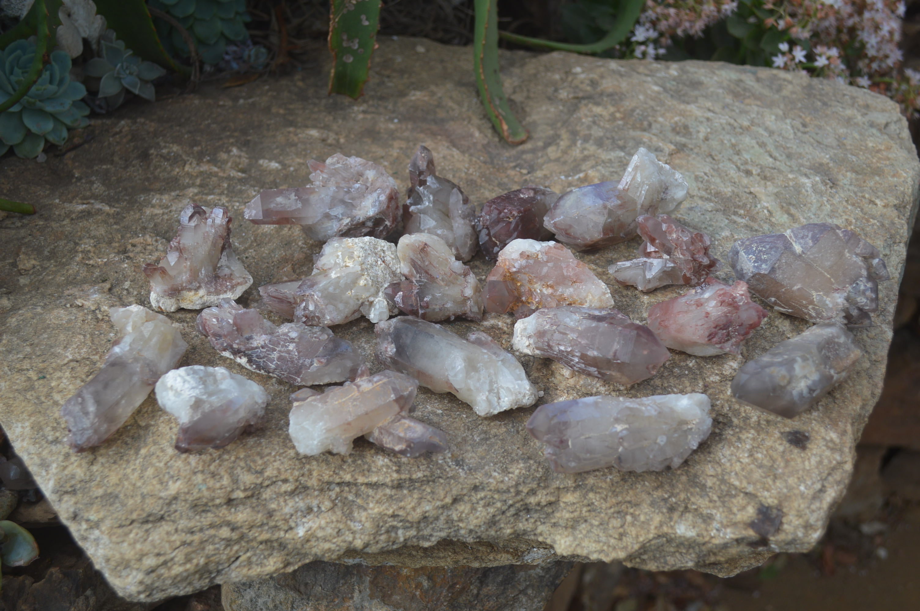 Natural Red Hematoid Quartz Specimens x 24 From Karoi, Zimbabwe - Toprock Gemstones and Minerals 