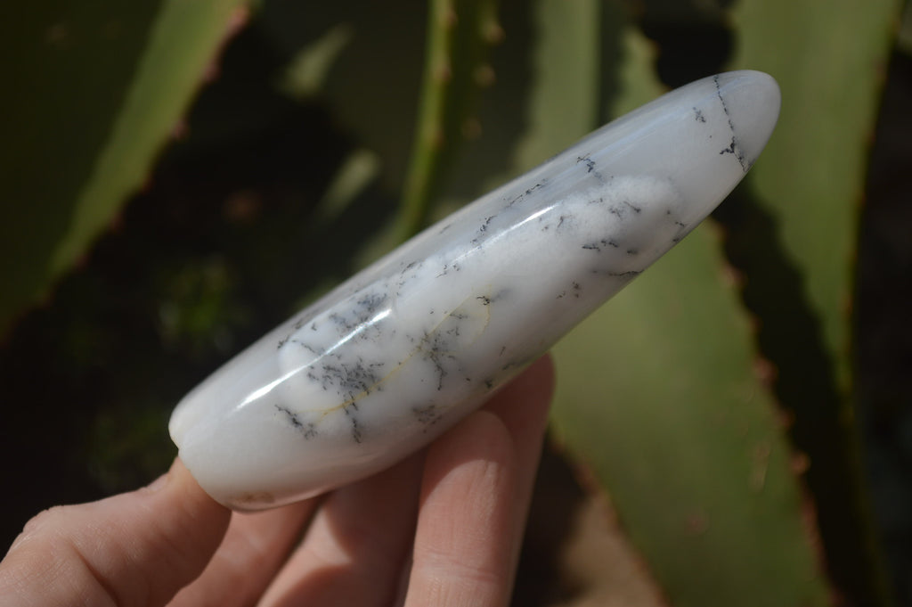 Polished Dendritic Opal Standing Free Forms x 6 From Moralambo, Madagascar - Toprock Gemstones and Minerals 
