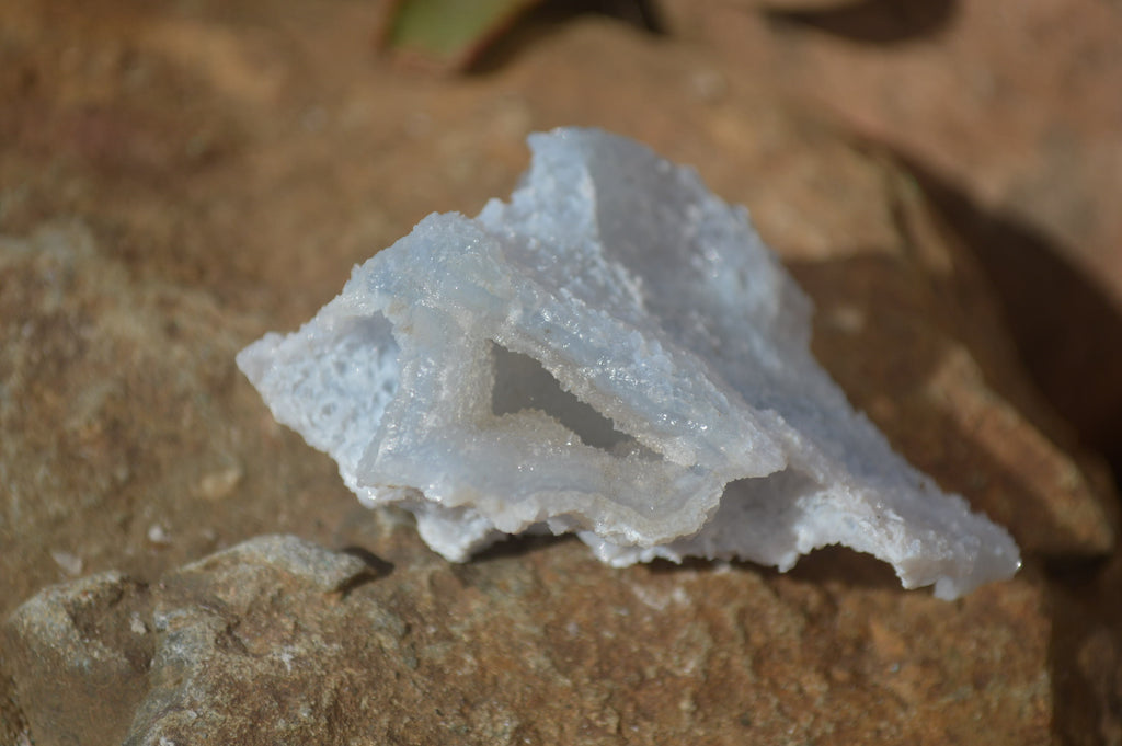 Natural Etched Blue Chalcedony Specimens x 12 From Nsanje, Malawi - Toprock Gemstones and Minerals 