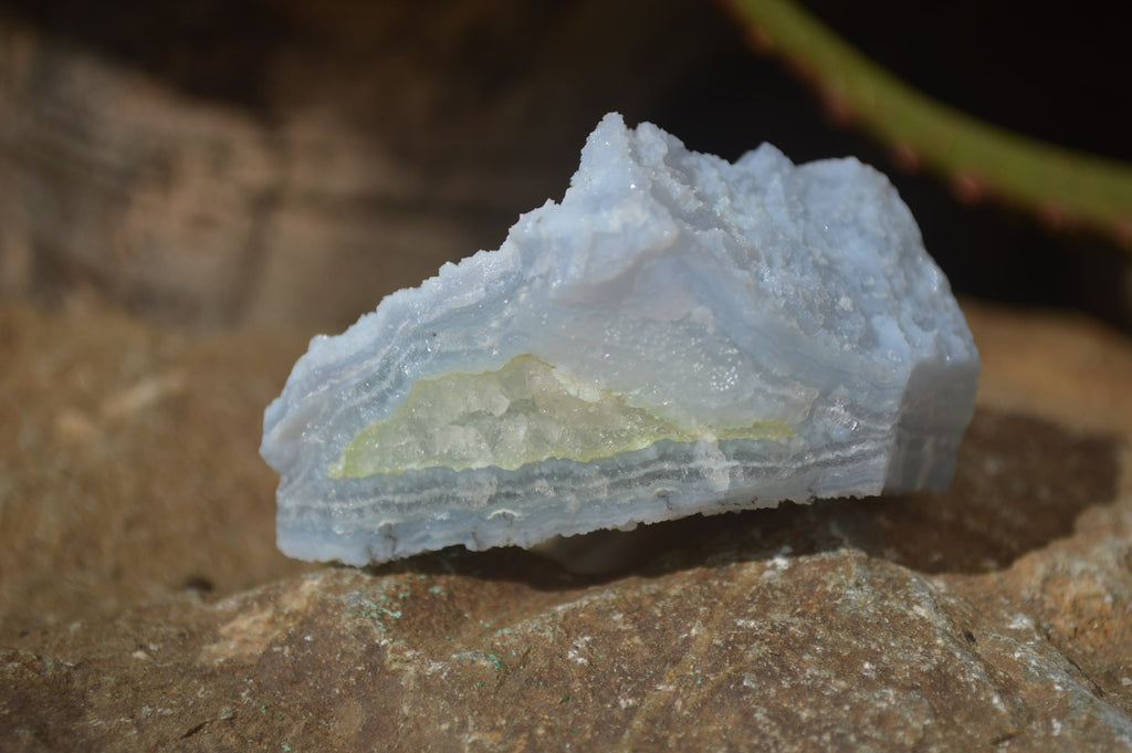 Natural Etched Blue Chalcedony Specimens x 12 From Nsanje, Malawi - Toprock Gemstones and Minerals 