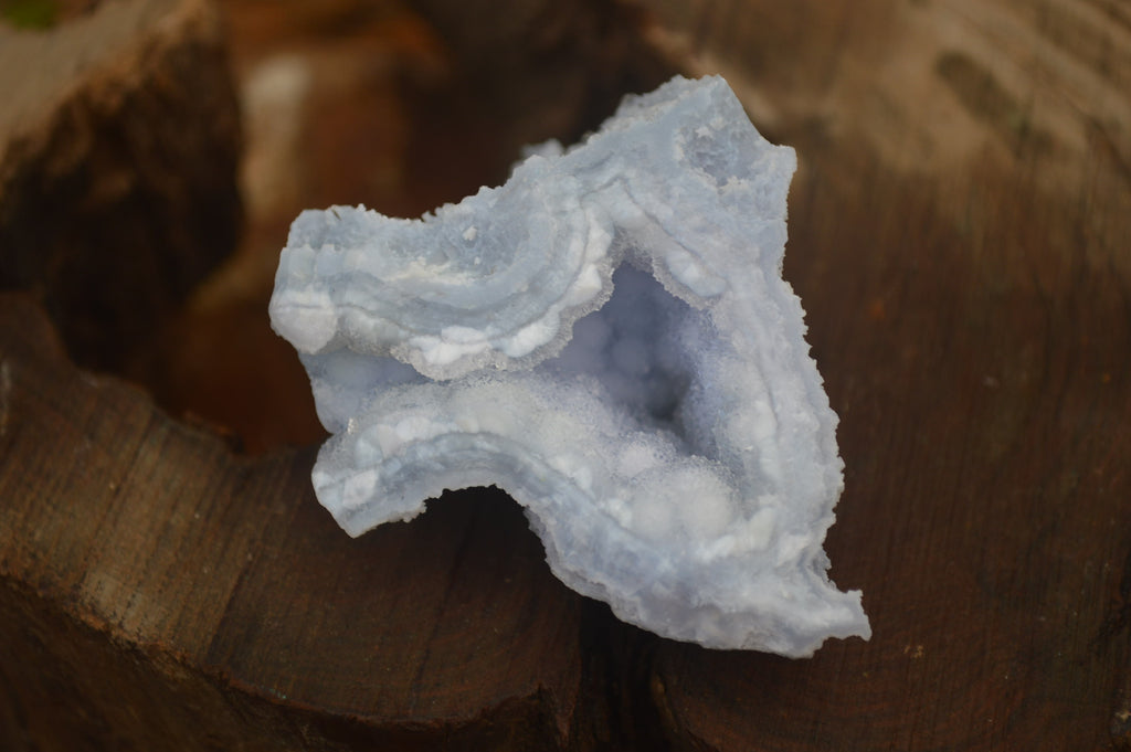 Natural Etched Blue Chalcedony Specimens x 12 From Nsanje, Malawi - Toprock Gemstones and Minerals 