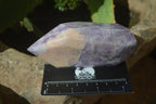 Polished Purple Lepidolite With Peach Moonstone Points  x 3 From Zimbabwe - Toprock Gemstones and Minerals 
