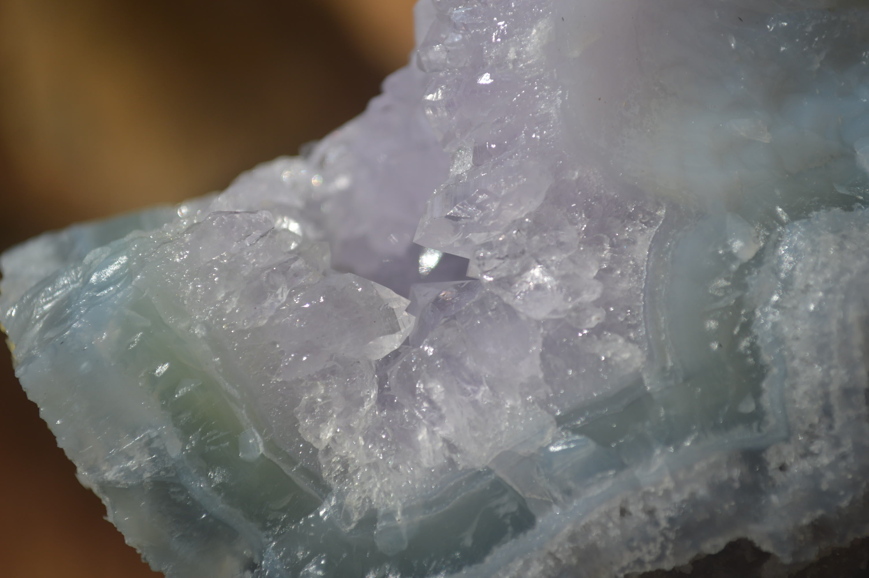 Natural Etched Blue Chalcedony Specimens  x 3 From Nsanje, Malawi - Toprock Gemstones and Minerals 