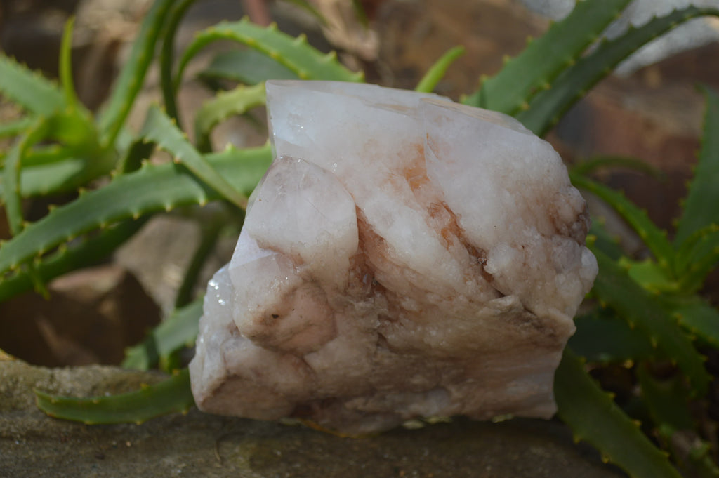 Natural Celestial Layered Window / Candle Quartz Specimens  x 2 From Madagascar - Toprock Gemstones and Minerals 