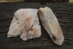 Natural Celestial Layered Window / Candle Quartz Specimens  x 2 From Madagascar - Toprock Gemstones and Minerals 