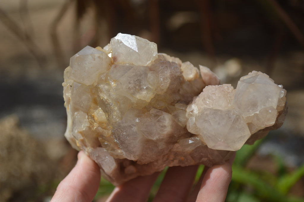 Natural Cascading Smokey Quartz Clusters x 3 From Luena, Congo - Toprock Gemstones and Minerals 