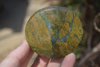 Polished Green Verdite Galet / Palm Stones x 6 From Zimbabwe - Toprock Gemstones and Minerals 