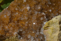Natural Golden Limonite Quartz Clusters x 6 From Zambia - Toprock Gemstones and Minerals 