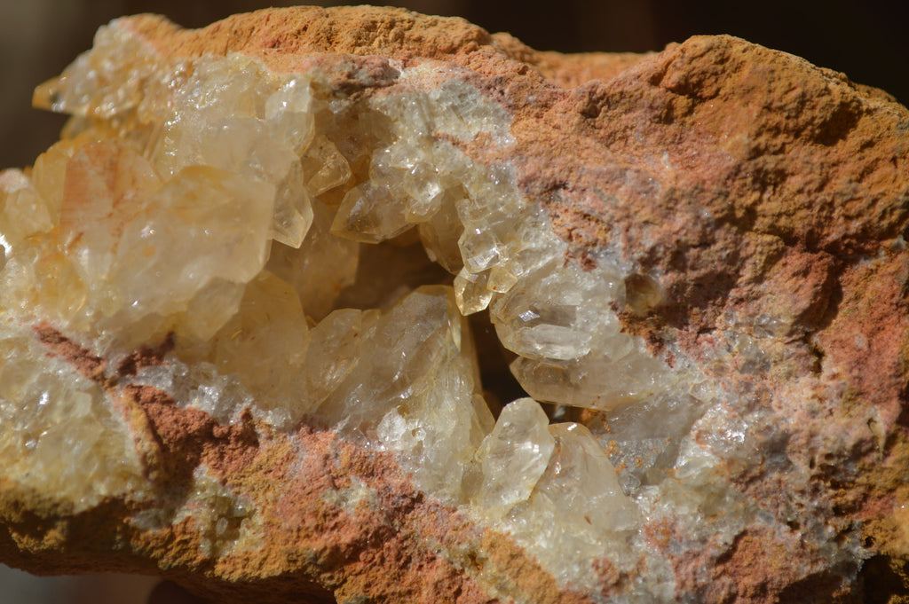 Natural Golden Limonite Quartz Clusters x 6 From Zambia - Toprock Gemstones and Minerals 