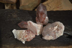 Natural Red Hematoid Quartz Specimens x 4 From Karoi, Zimbabwe - Toprock Gemstones and Minerals 