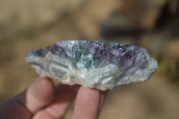 Polished One Side Polished Watermelon Fluorite Pieces  x 6 From Uis, Namibia - Toprock Gemstones and Minerals 