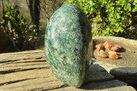 Polished Rare Emerald Mica In Matrix Standing Free Forms x 1 From Mutoko, Zimbabwe - Toprock Gemstones and Minerals 